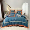 Bedding Sets European High-end Embroidery Cotton Ground Wool Four-piece Set Thickened Autumn And Winter Style Warm