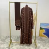 Vêtements ethniques Muslim Middle East Nouveau chaud Vente populaire Dubaï Dubaï Turc Cardigan et Hijab Suit Womens Long Jupe Clothing T240510