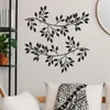 Figurines décoratives Metal Tree Leaf Wall Decor Vine Olive Branch Art Artistic Hanging Sign Sculpture Sturdy Home