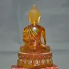 Figurines décoratives Chine Résine armée de résine sculptée Shakyamuni Shakya Mani Bouddha Statue