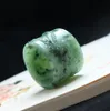 100 Real Jade Handmade Dragon Hetian Green Jade Ring Male et femelle Anneaux d'anneau de jade Anneaux Brand Mens 5917783