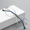 Sonnenbrillen Frames Reven Jate 3058 Optische Legierung Ovaler Rahmen verschreibungspflichtige Brille Rx Frauenbrille für weibliche Brille Anti-Blue-Strahlenbeschichtung