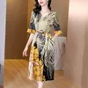 Party Dresses Floral Casual Summer Elegant Boho Dress Women 2024 Midi Yellow Silk Prom Mini Korean Fashion Vintage Beach Vestiti Donna