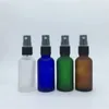 Storage Bottles Travel Bottle 30ml Amber Blue Green Transparent Frosted Glass With Sprayer 30cc Perfume Spray 240pcs