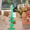 Candle Holders Taper Glass Candlestick Vintage i nowoczesny dekoracyjny centralny element ślubu Mantel