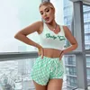 2024 European and American Summer New Letter Imprimer Sexy Suspender Top ShortSpajama Set