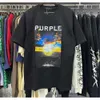 High Quality Clothing Designer T Shirt Purple Shirt Men Women Inset Crewneck Collar Regular Fit Cotton Print Tops US S-Xl More Color Purple Brand T Shirt 896