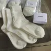 Calcetines de hombres algodón de algodón macho calcetines blancos 2024ss