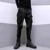 Pantalon masculin Houzhou Techwear Black Mens Cargo Pantal