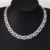 13 Mm Infinite Cuban Link Chain Vvs Diamond Moissnaite Chain S925 Silver Gold Plated Hip Hop Fine Jewelry Necklaces