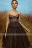 Party Dresses Sweetheart Beads Work Big Bow Glitter Sequin -Length A-Line Tulle Prom Dress Evening Gown Vestido Formatura Longo