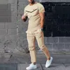 Дизайнерская футболка мужские спортивные костюмы наборы бегун