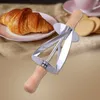 Bakgereedschap Letaosk 304 Roestvrij staal Croissant Rolling Pin Pastry Dough Roller Cutter Bread Slicer Diy Tool