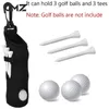 1PCS Golf Ball Sac Portable Mini Taist Pack peut contenir des accessoires de clip de courroie de poche de rangement à 3 ongles 240428