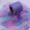 Decorazione per feste 5yards da 6 cm per tulle morbido a rete iridescente nastro fai -da -te artigianato artigianale dot bowknot matrimoniale decorazioni di compleanno tessuti in tessuto