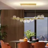 Lustres de style nordique plafond lustre suspension balles en verre g9 led pour table salle à manger cuisine pendante lampe de lampe