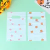 Wrap regalo 10pcs Small Bear Daisy Peach Plastic Bag con maniglia Pretty Mini Mini misto Gioielli Orenatura Shopping Cascia