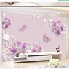 Wallpaper Wandbild Papel de Parde Custom Tapete warm modische Schmetterling Liebe Blumenschmuck Hintergrund Wallpapier Pint Behang