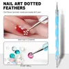ACRYLIC Nail Art Professional Set Glitter Set Full Art Nail Art Decoration Liquid Crystal Brush Consejos para principiantes Profesionales 240510