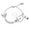 Charm Westwood Meerjungfrau Skelett Armband Schädel Punk Earth Planet Persönlichkeit weiblich