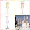 Copas descartáveis palhas 10pcs Anti-queda de barra de champanhe Supplies de 4,5 onças/135 ml de copo fino com coquetel de lantejoulas de ouro