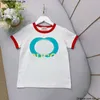 Styles Kids 14 Roupas moda moda algodão puro infantil t-shirt clássico impressão meninos meninos roupas de luxo designer de luxo childrens redond collover top csd2401241-6