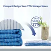 2/3/5pc vakuum Hstorage Bagsfor Bedding Pillowstowelclothes Hushållens reseförvaring Bagwith Handpumpvacuum Bag Package 240507