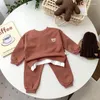 Ensembles de vêtements Spring Baby Clothes Set Ours Ours Hoodies and Pants 2pcs Boys Suit