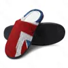 Kappy UK Flag (3) Sandały Pluszowe swobodne utrzymanie ciepłych buty termiczne męskie pantofel mody mody na zewnątrz