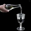 Engångskoppar sugrör 8 datorer plastglasglas små dessert champagne klar multi-användning praktisk dryck