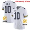 Męskie #2 Will Johnson Michigan 2024 Rose Bowl F.U.S.E Piłka nożna zszyta #10 Alex Orji #7 Donovan Edwards 18 Colston Loveland Michigan Wolverines Jerseys S-3xl