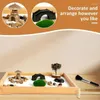 TEA TRAYS ZEN GARDEN SAND TRAY TROY TABLEBEDOP MINI JAPANSKT STIL Heminredning innehåller 3 påsar för skrivbordskontor