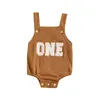 Rompers One Outfit Baby Girl Boy First 1st Birthday Summer Strap Embroidery Bubble Romper Cute Year Old Gifts Clothing