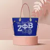 Sacs de soirée Twoheartsgirl Phi Beta Sigma Design Femmes épaule Adujustable Sling Lady Totes Sac décontracté PU Femme Top-Handle Handsbags