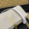 Lyxkvinnor Kates Tassel Clutch Envelope Bag 10a Quality Designer Crossbody Straw Weave Chain Bag Luxury Mens Travel Axel Tote Evening Bags Handbag Pures