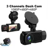 Car Dvr Car Dvrs 2 Inch Hd 1080P 3 Lens S11 Dvr Video Recorder Dash Cam Rear Camera 130 Degree Wide Angle Tra Resolution Front With In Otkz1