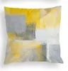 Cuscino giallo grigio e bianco in lino color cuscino in lino cover divano la decorazione della casa può essere personalizzata per te 40x40 50x50