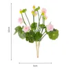 Fleurs décoratives 2 PCS Artificiel Lotus Flower Outdoor Summer Decor Christmas Decorations Arrangement