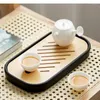 Tee Tabletts Trockenblasenschale Kleine Mini Set Home Japanische minimalistische Balkon rechteckige Wasserspeichertisch