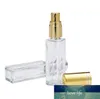 Mini szklane butelki z perfumami Travel Spray Atomizer Pusta butelka perfum z czarną złotą srebrną czapką w sprayu