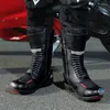 Chaussures de vélo moto de course routière Boots Biker professionnel 2024 Motorbike Long Riding Protective Gear Shift Microfibe Leather Boot