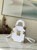 Sac de luxe de créateur multicolore M10077 Box de téléphone à coffre doux en cuir blanc Sac de messagerie 7a meilleure qualité