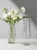 Vases Glass Vase Large Transparent Hydroponic Lucky Bamboo Living Room Home Flower Arrangement Ornaments