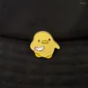 Broches petites épingles en émail de poulet jaune couteau smol ne tue pas mon vibe bijoux animal jeans jeans revers pour les amis pour enfants