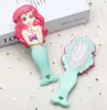 Cartoni animati per bambini pettine in plastica di plastica pettine cuscino ad aria massaggio per massaggio sirena capelli pettini styling spa uols