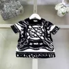 NIEUWE BABY Tracksuits Girls Summer Suit Kids Designer Kleding Maat 90-150 cm Symmetrisch patroon Volledige afdruk T-shirt met korte mouwen en shorts 24 May