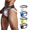 Unterhose Schwule sexy personalisierte Jockstrap für Männer u konvexe Beutelunterwäsche mit erhöhten Taschen Sport Atmungsaktivität Komfort Höschen