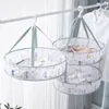 Hangers 1-2-Layer Large Air The Clothe Basket Folding Bra Drying Clothes Net Storage
