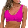 Dames badmode comfortabel ademende dames bikini top buik zwemtops v nek badpak geen bodem hoge taille zwempak sexy