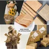 Presentförpackning 10 ark per förpackning Vintage English Spaper Kraft Paper Brown Yttre inslagning för förpackningar